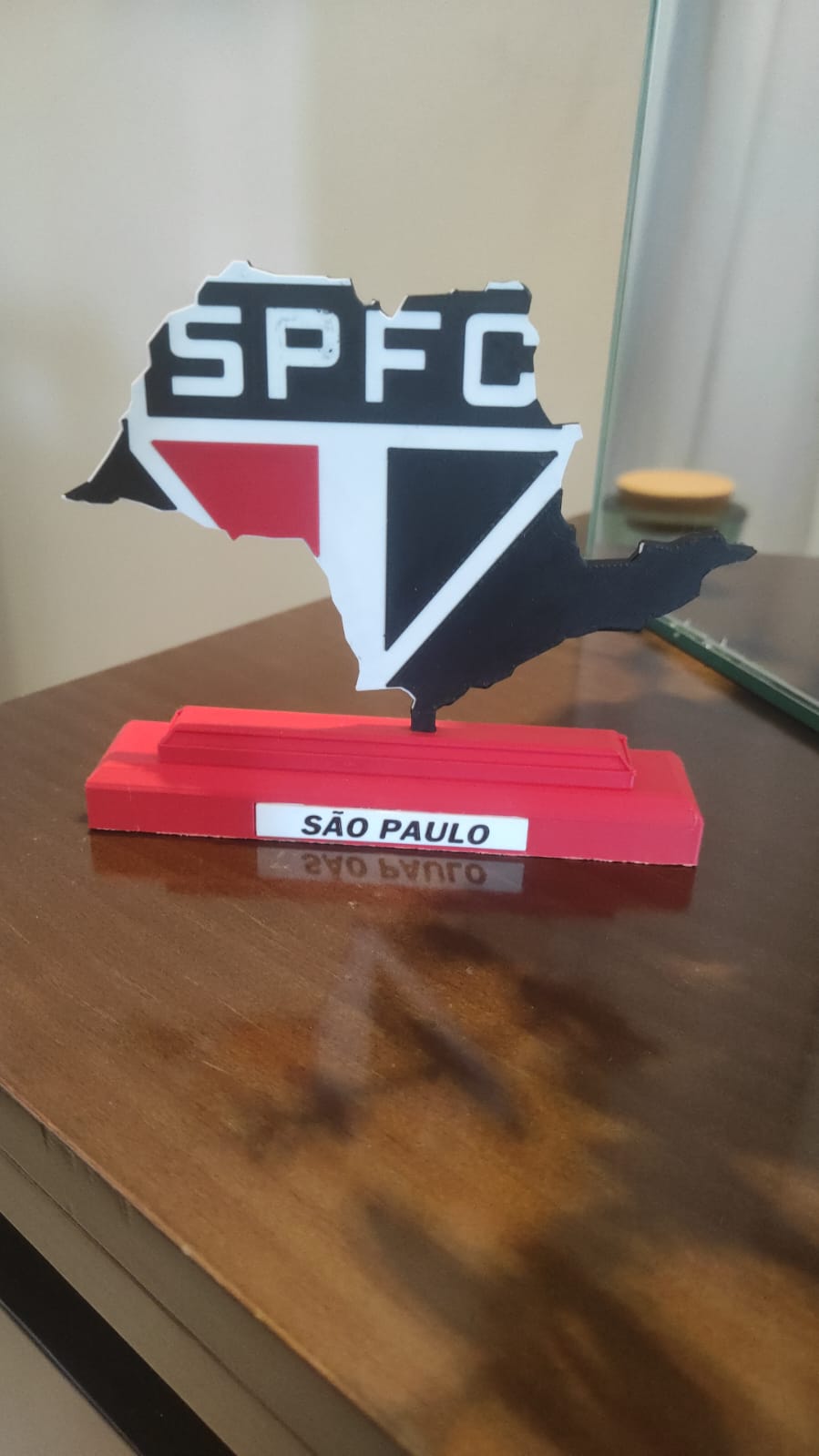 Símbolo do São Paulo no mapa do estado de SP