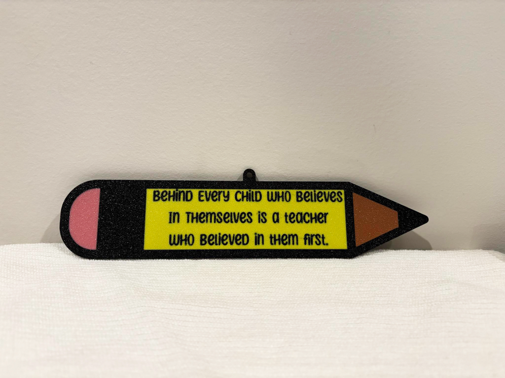 Teacher quote sign gift