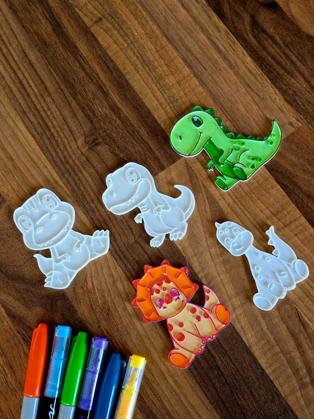 Cute Dinosaur DIY Coloring Pack Kawaii Gift Craft