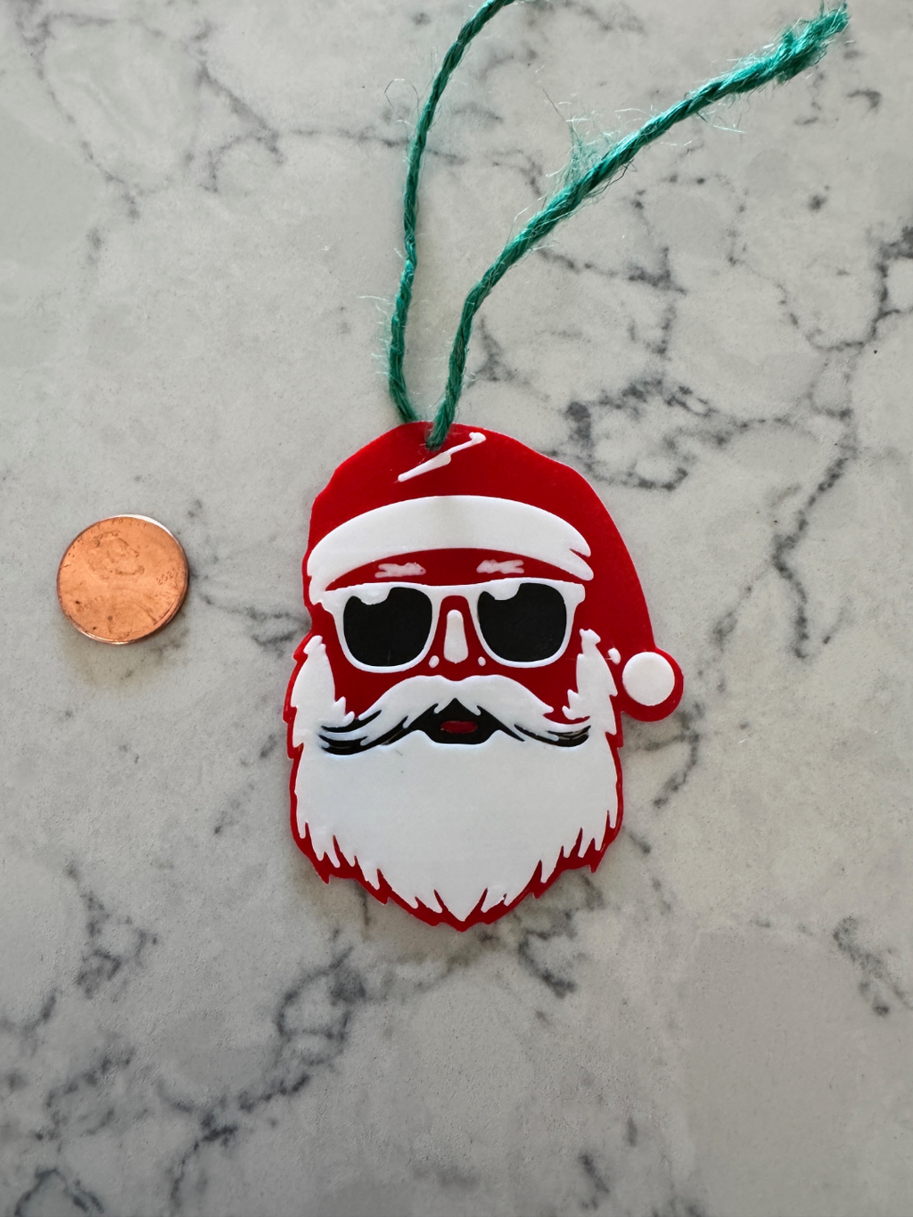 Cool Santa gift tag or tree ornament