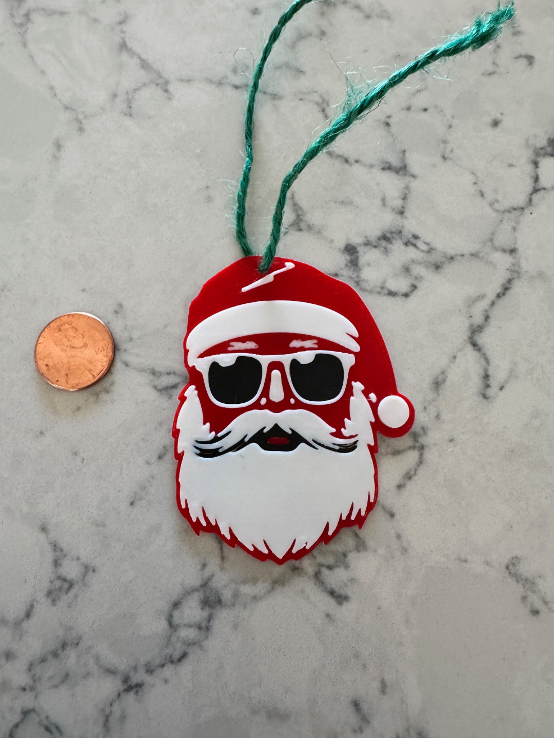 Cool Santa gift tag or tree ornament