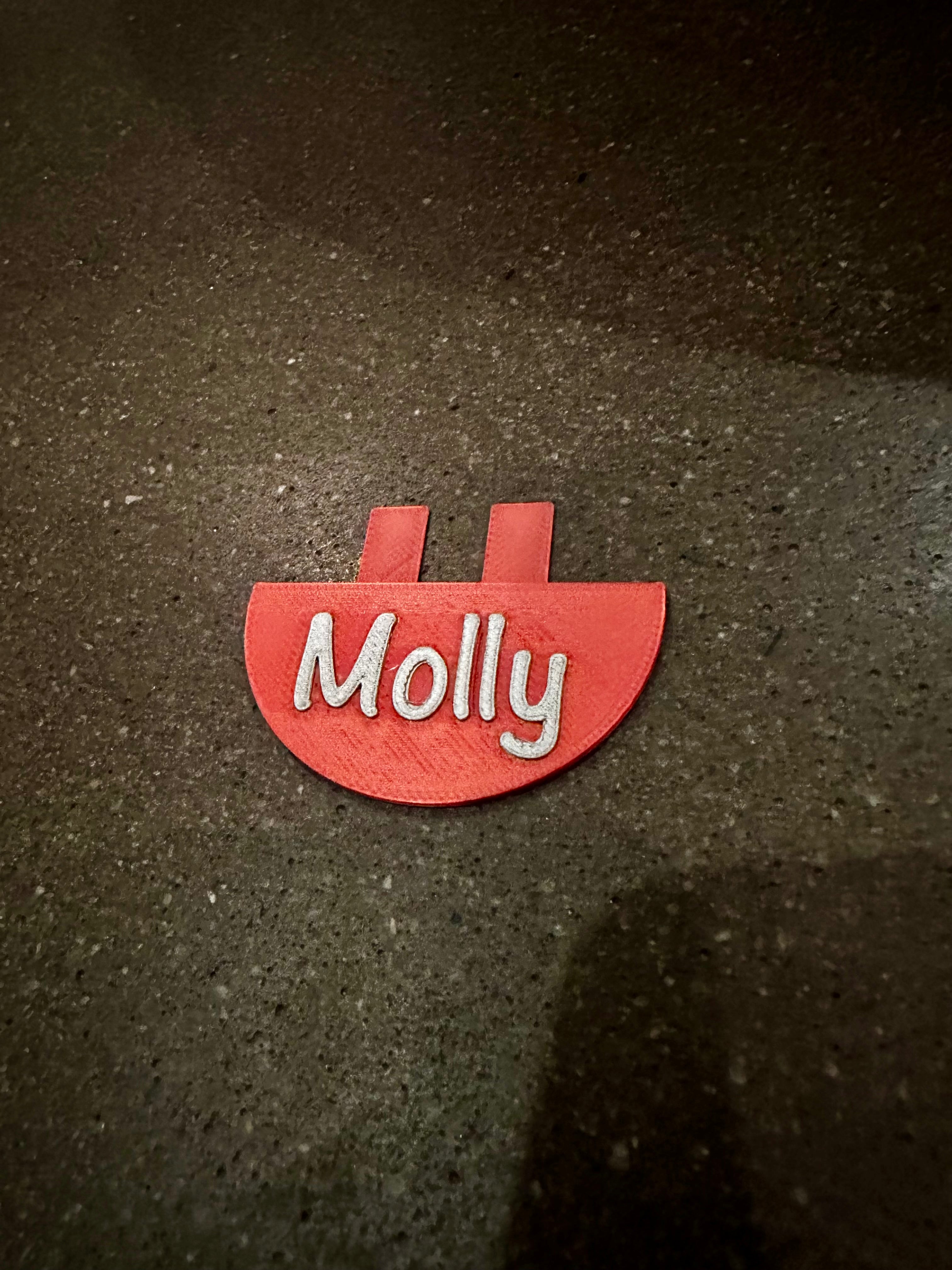 Owala bottle name tag