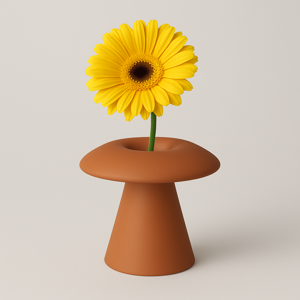 <Mushroom vase