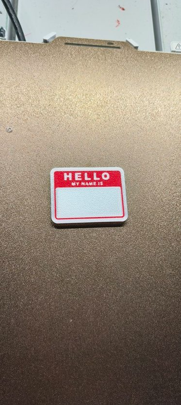 Blank Name Tag