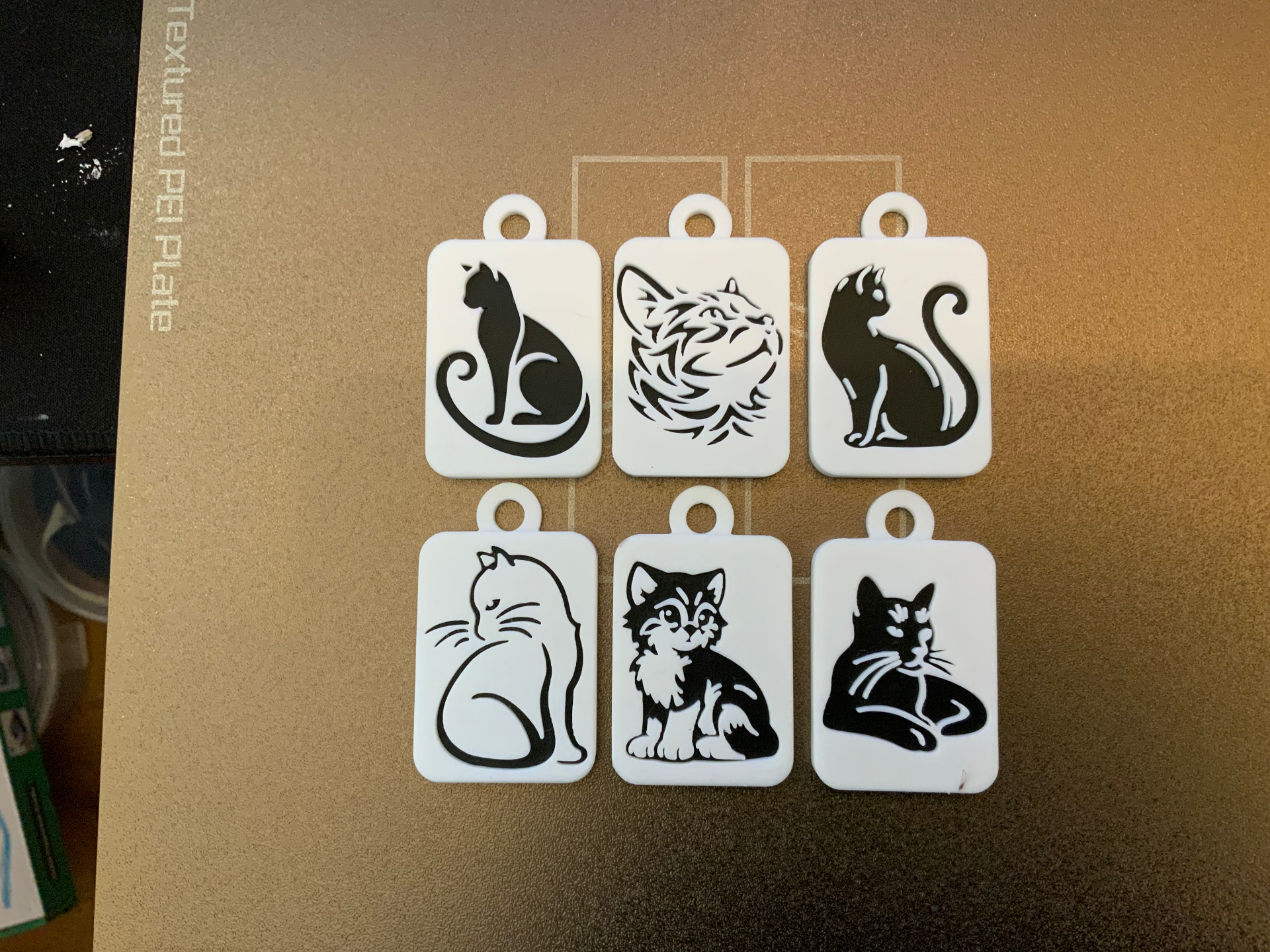 cats set keychains / charms (free commercial)