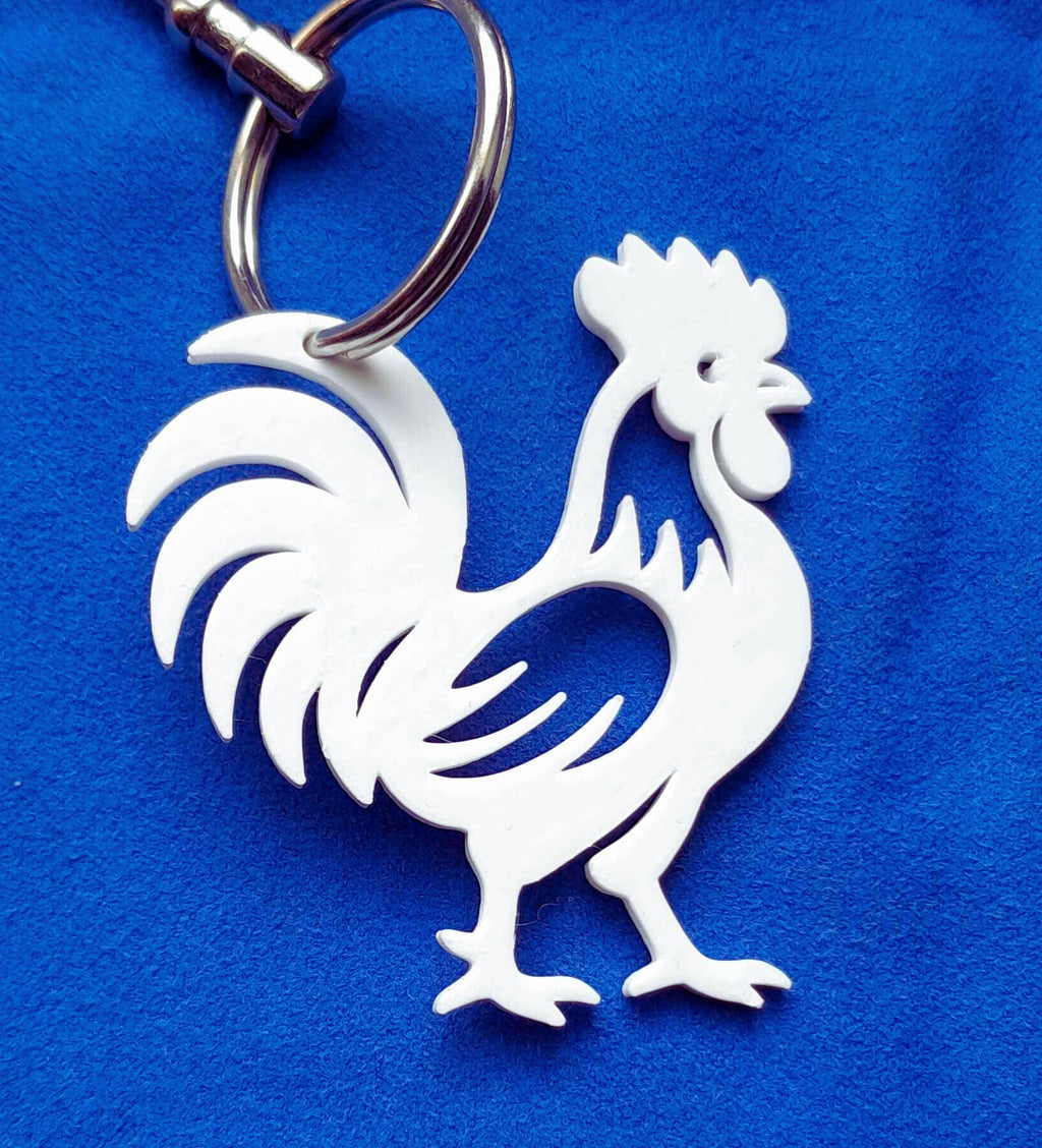 Simple Rooster Keychain