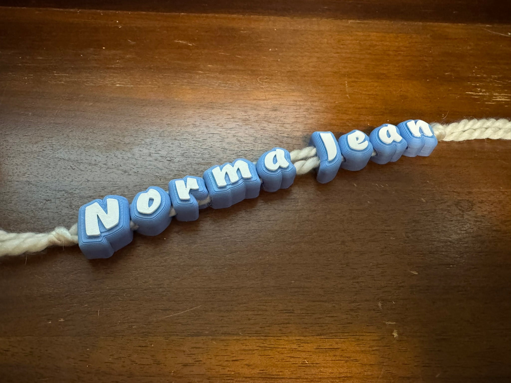 Parametric Friendship Bracelet Alphabet Beads