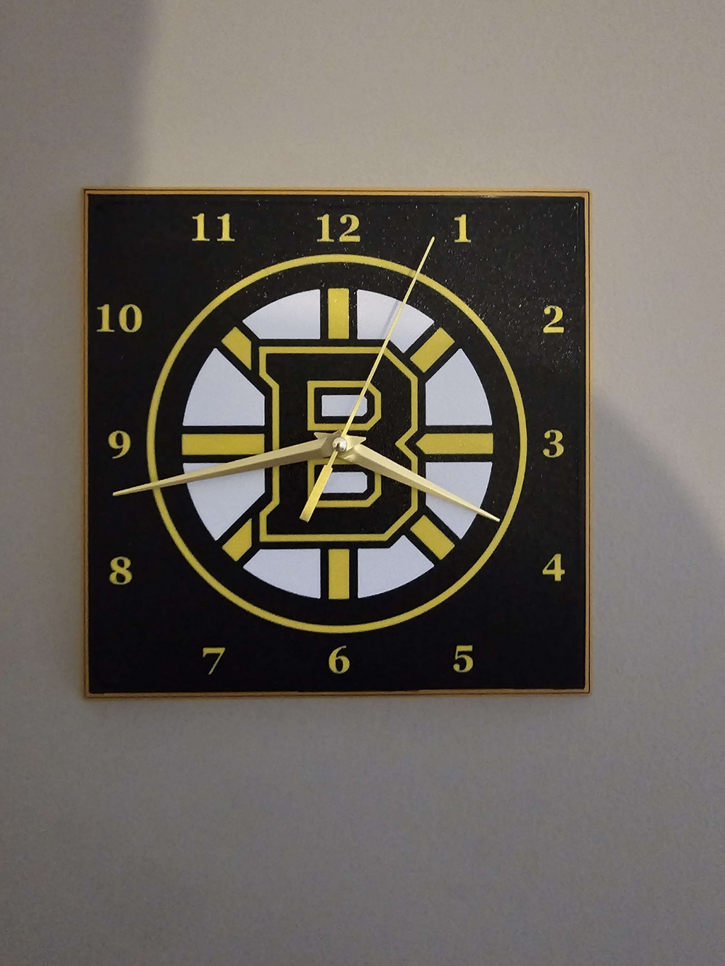 Boston Bruins Clock Face