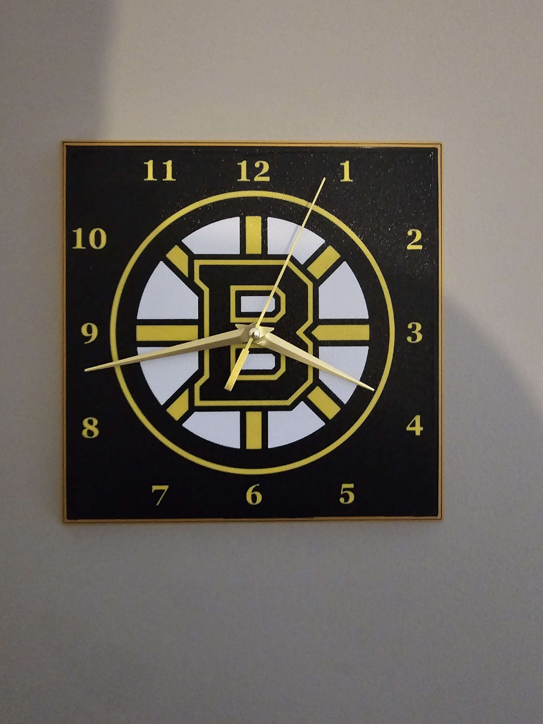 Boston Bruins Clock Face