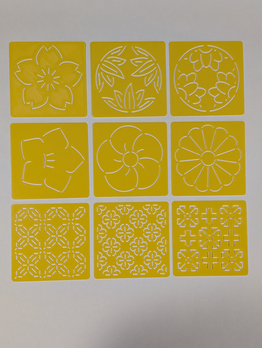 Sashiko Templates - Floral Shapes