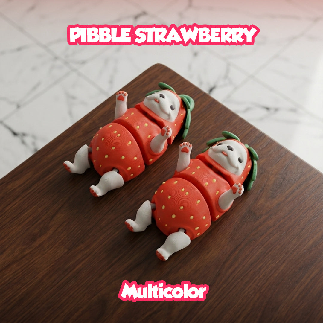 Strawberry Pibble, Viral Dog - Multi-color