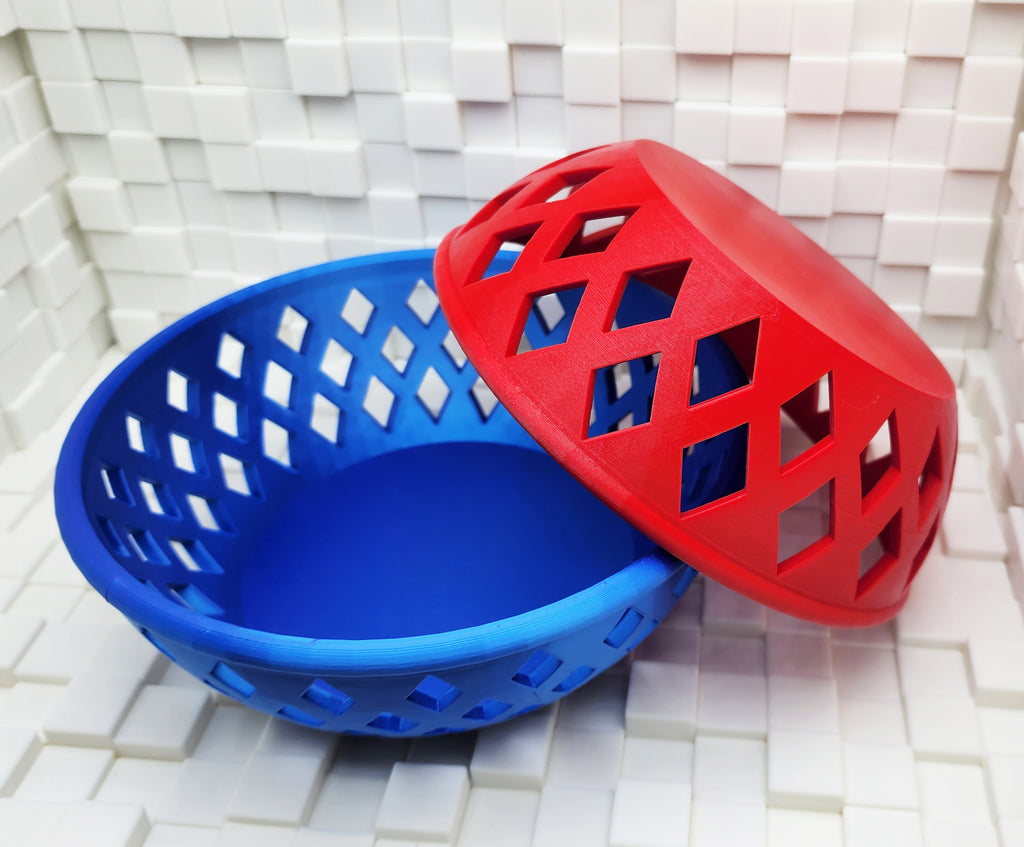 Wide Diamond Lattice Bowls - No Supports