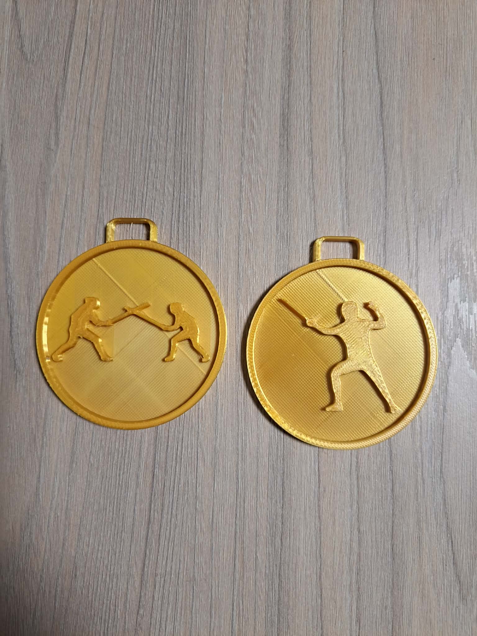 Fencing szermierka medal 2 diffrent models