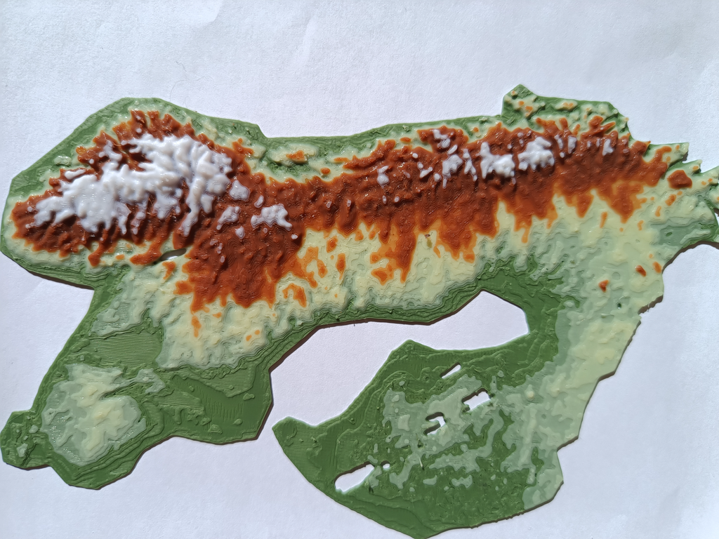 Terrain Map - Colored - Scandinavia - No AMS