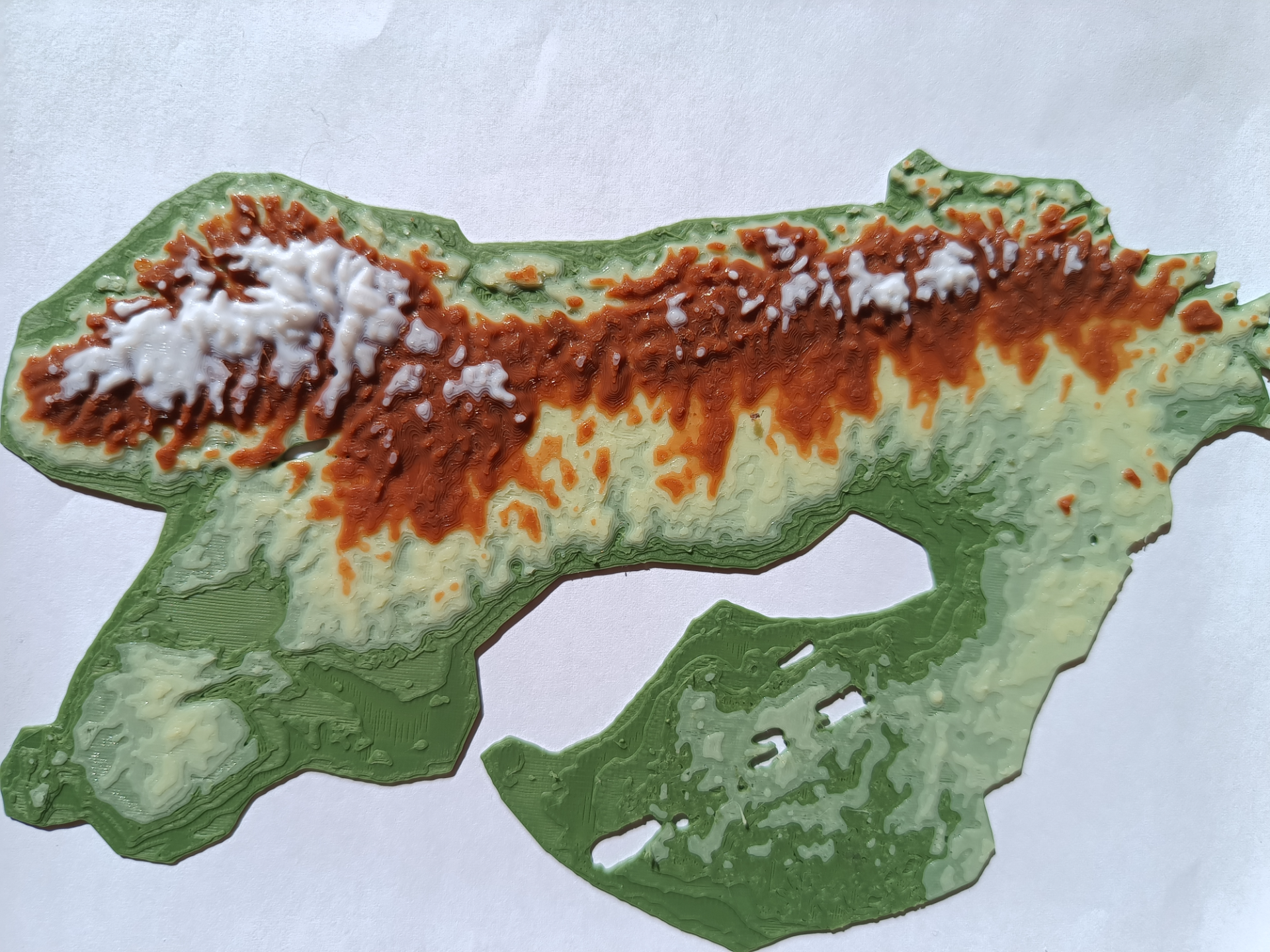 Terrain Map - Colored - Scandinavia - No AMS