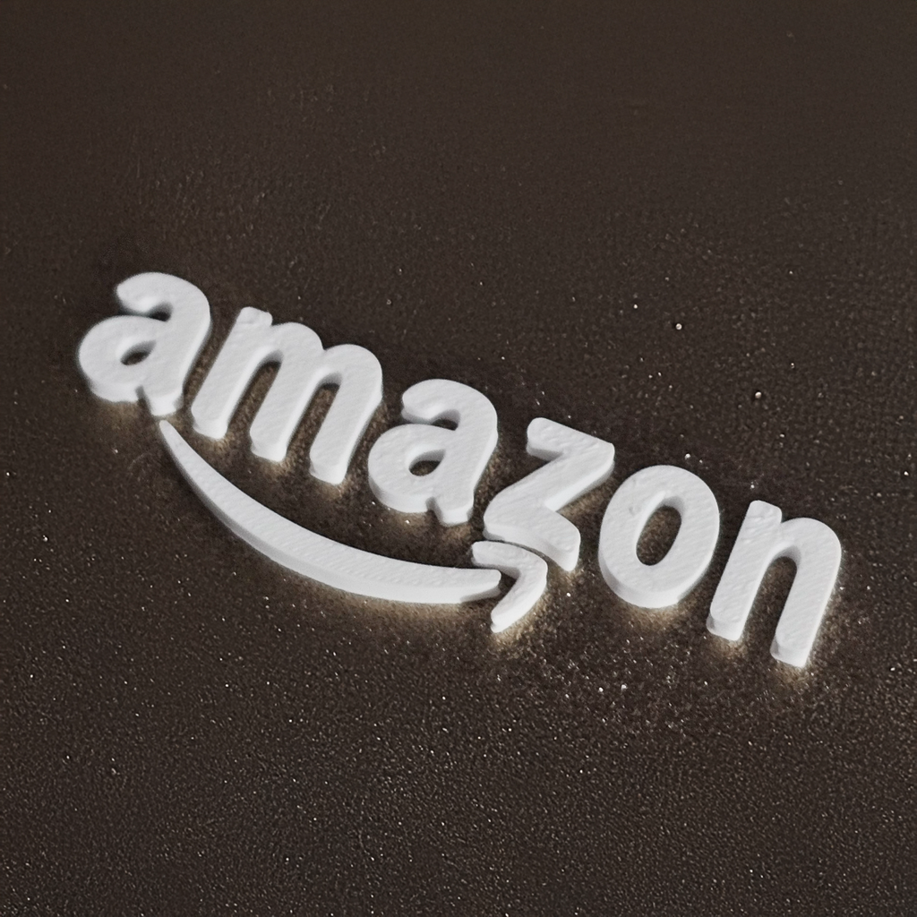 Amazon Logo - 3D Printed with Text