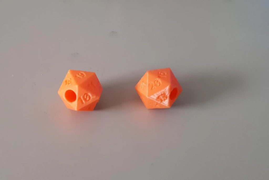D20 Dice Beads (with numbers)