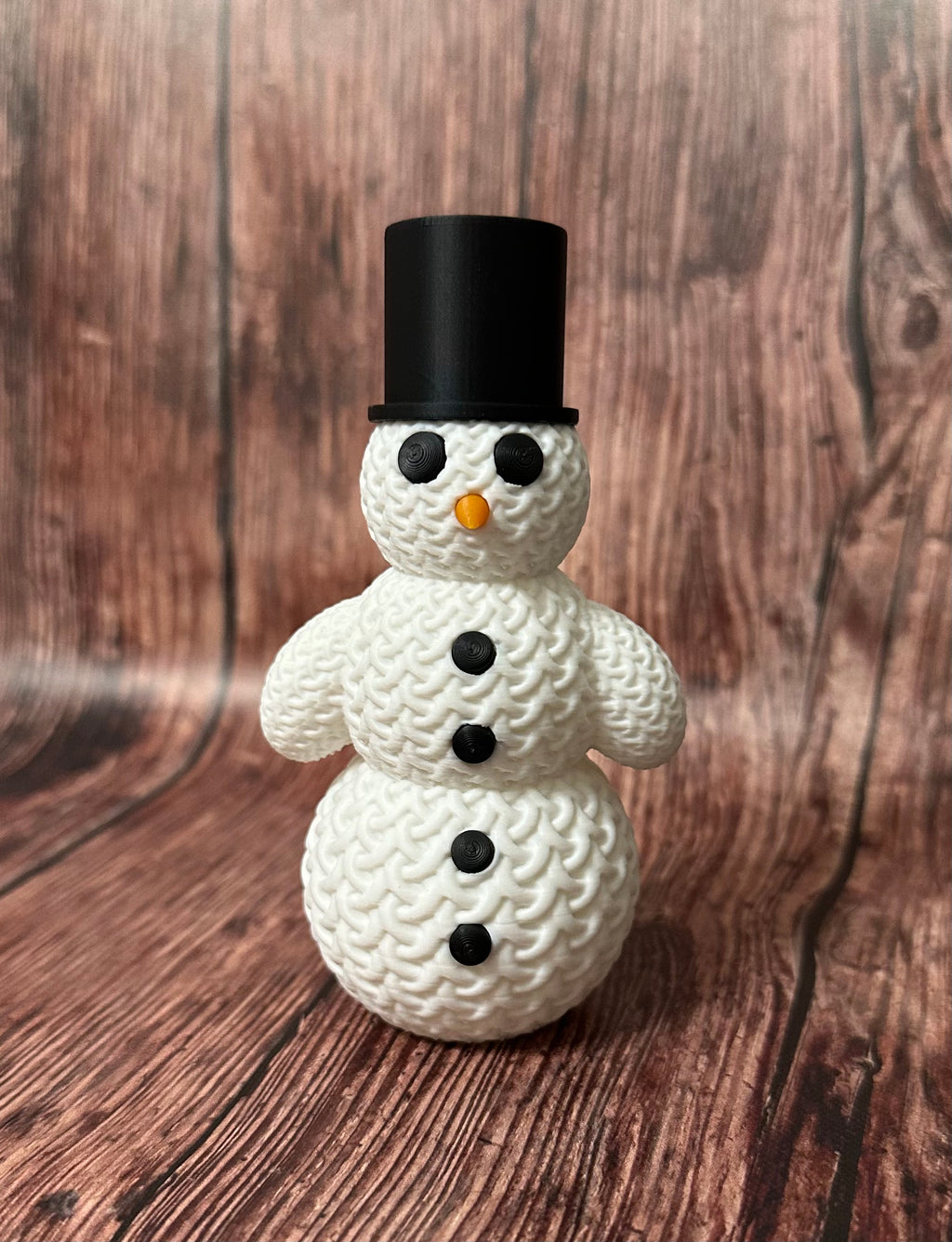Cute Knitted Snowman with Hat