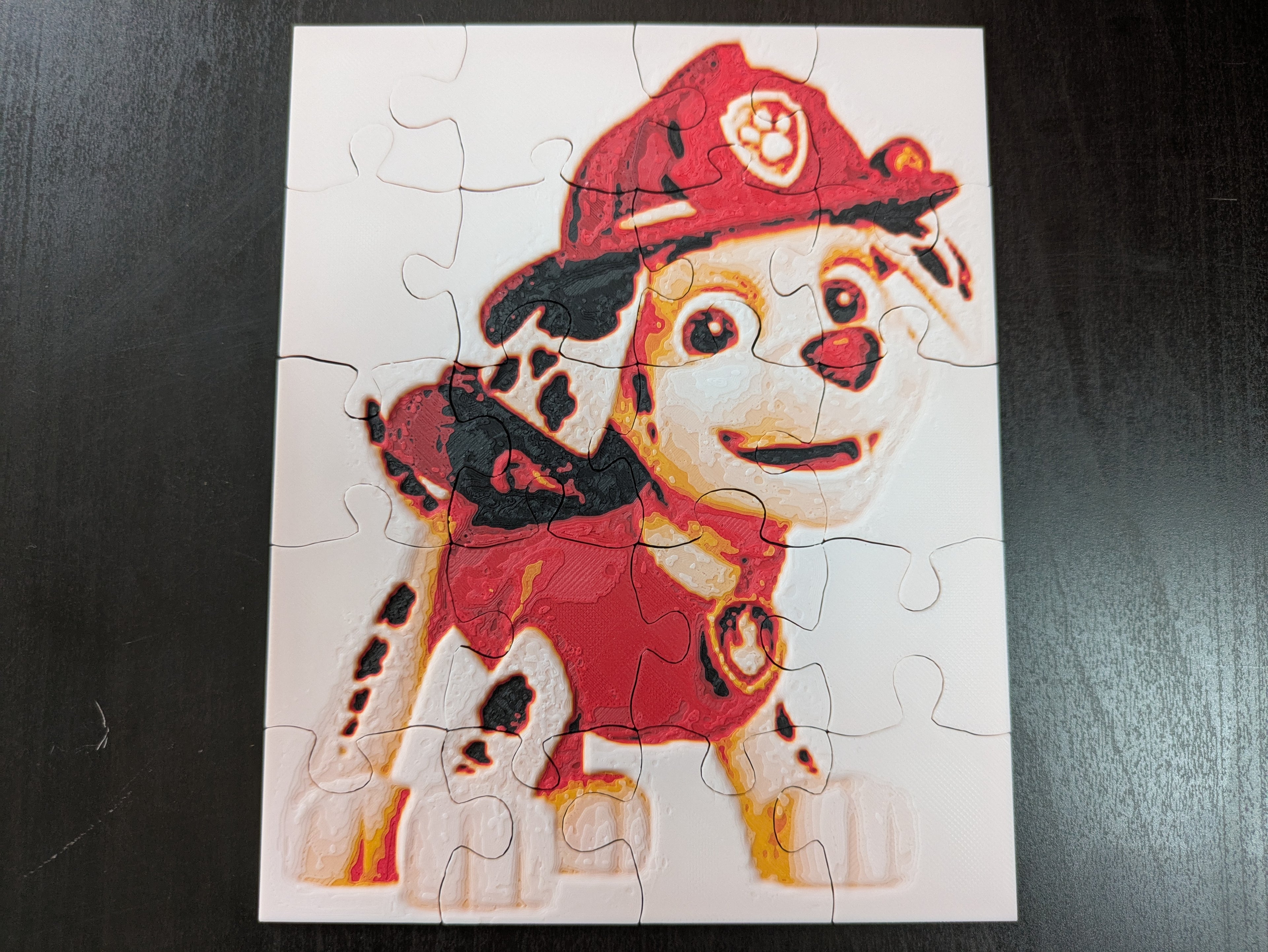 Paw patrol Marshall Hueforge puzzle (20 pieces)