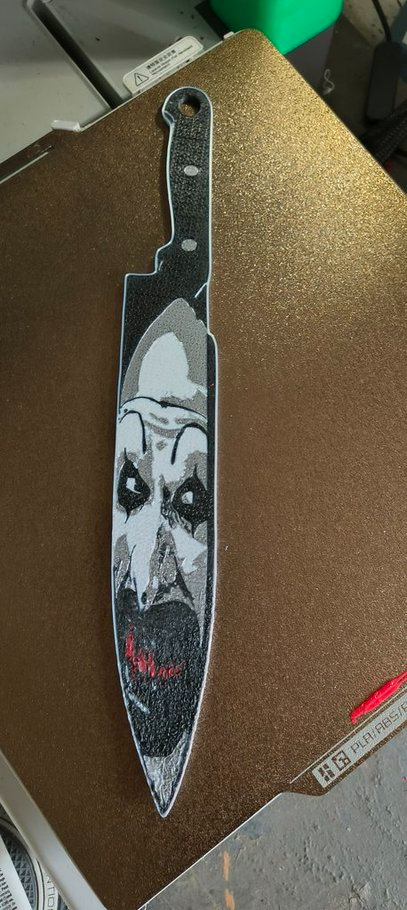 Art The Clown Knife Wallart