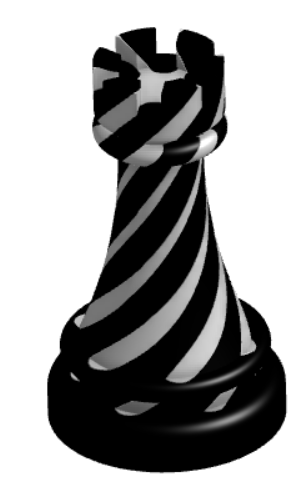 Spiral Passthrough Chess Rook