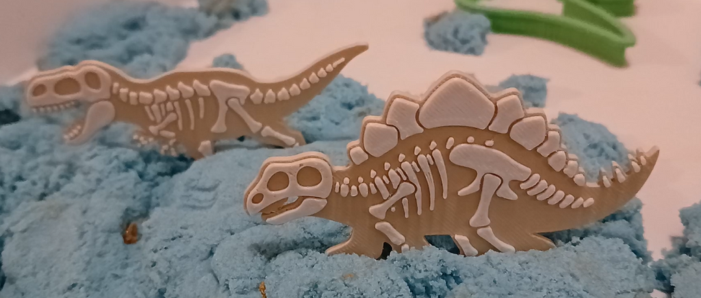 Dinosaur fossil for sensory play