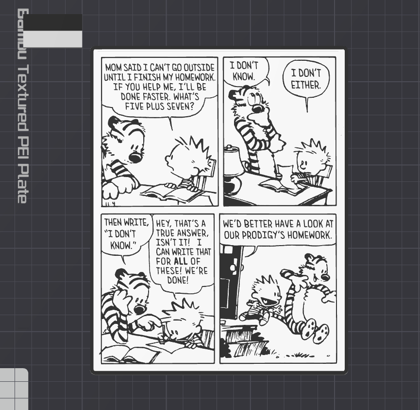 Calvin and Hobbes - Math Homework