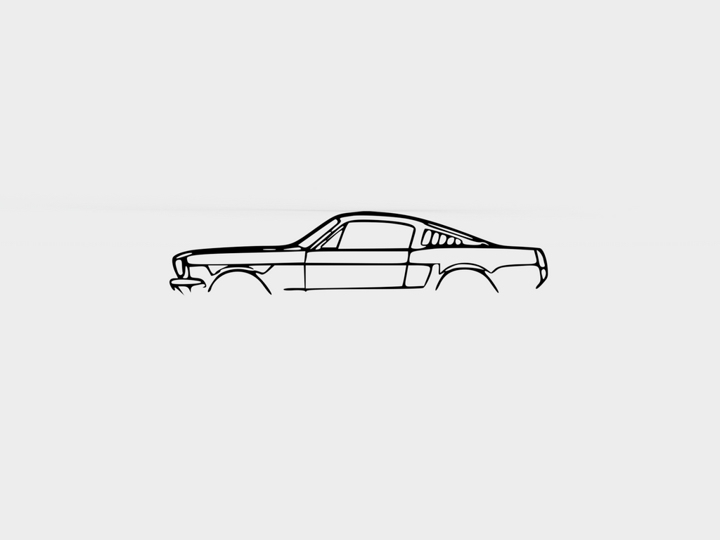 Mustang Fastback 1966 Classic Wall art