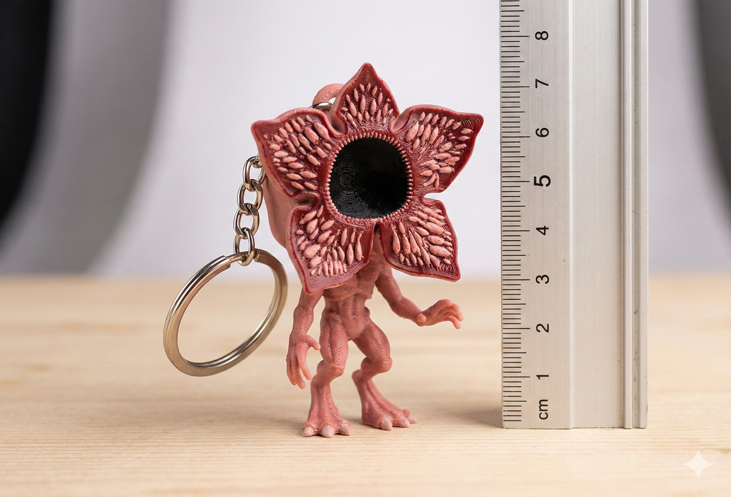 Demogorgon Keychain - Stranger Things Fan Art