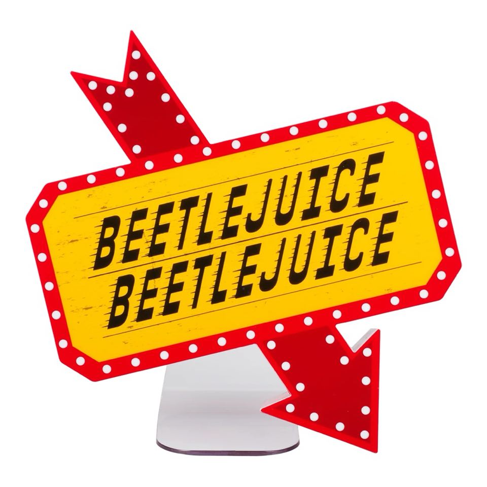 Beetlejuice Arrow Sign Lightbox