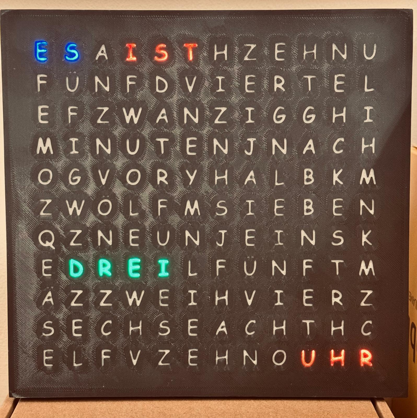 Word Clock (German version)
