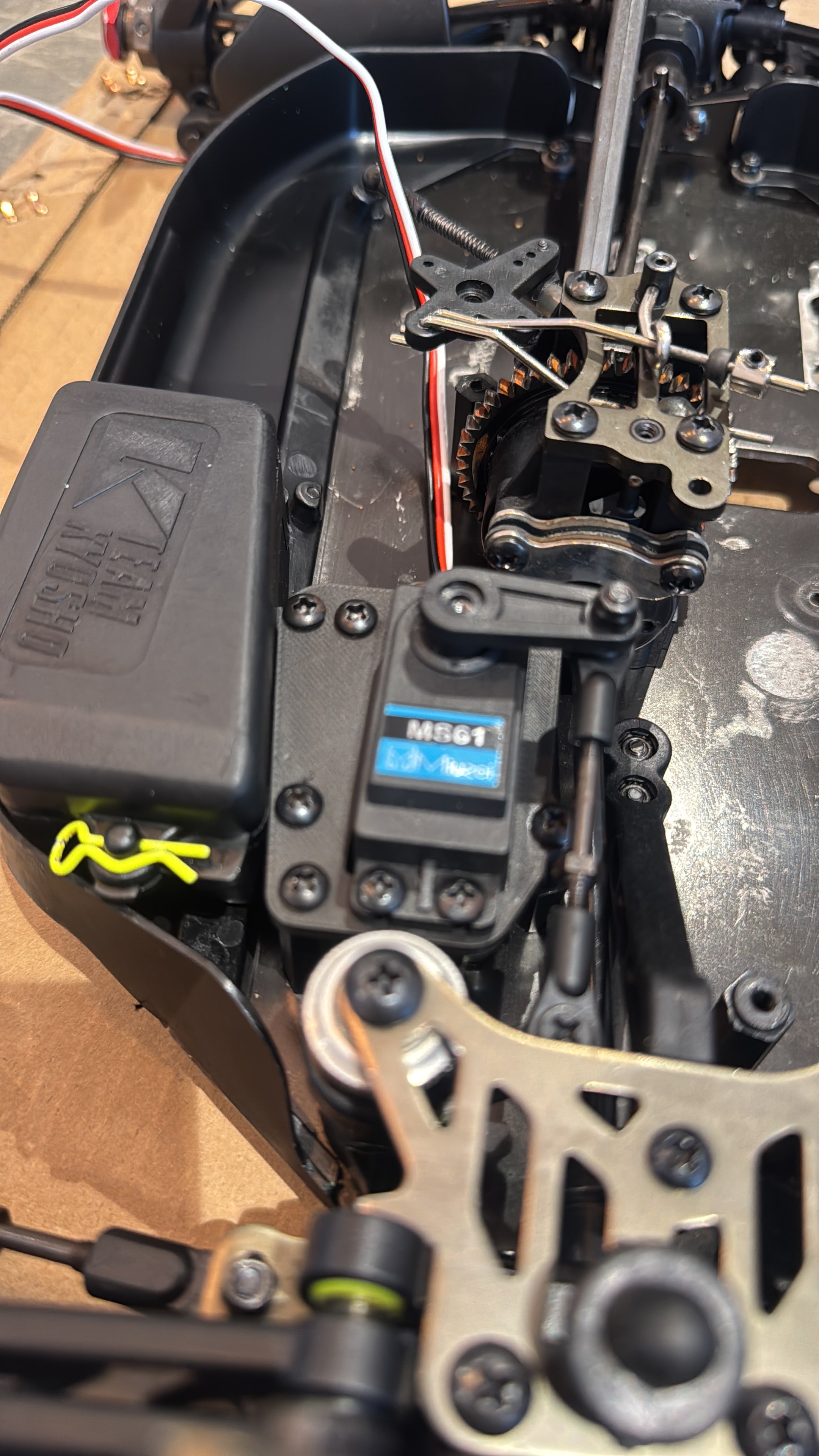 Kyosho MP9 Servo Bracket - Electric Conversion