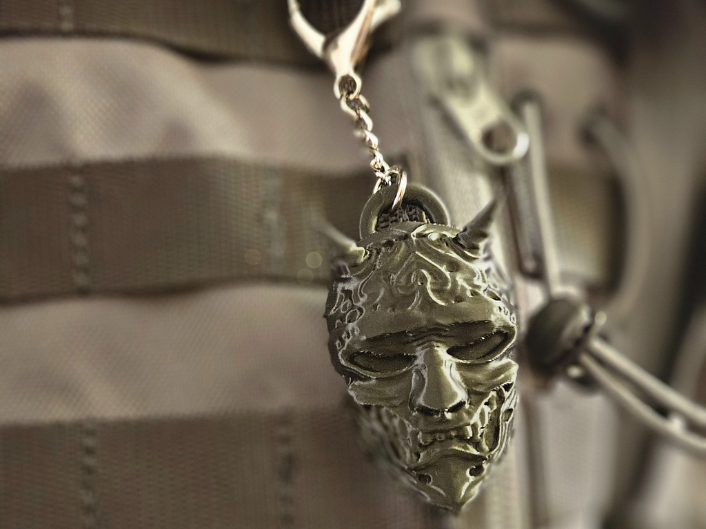 Oni Mask Keychain Charm