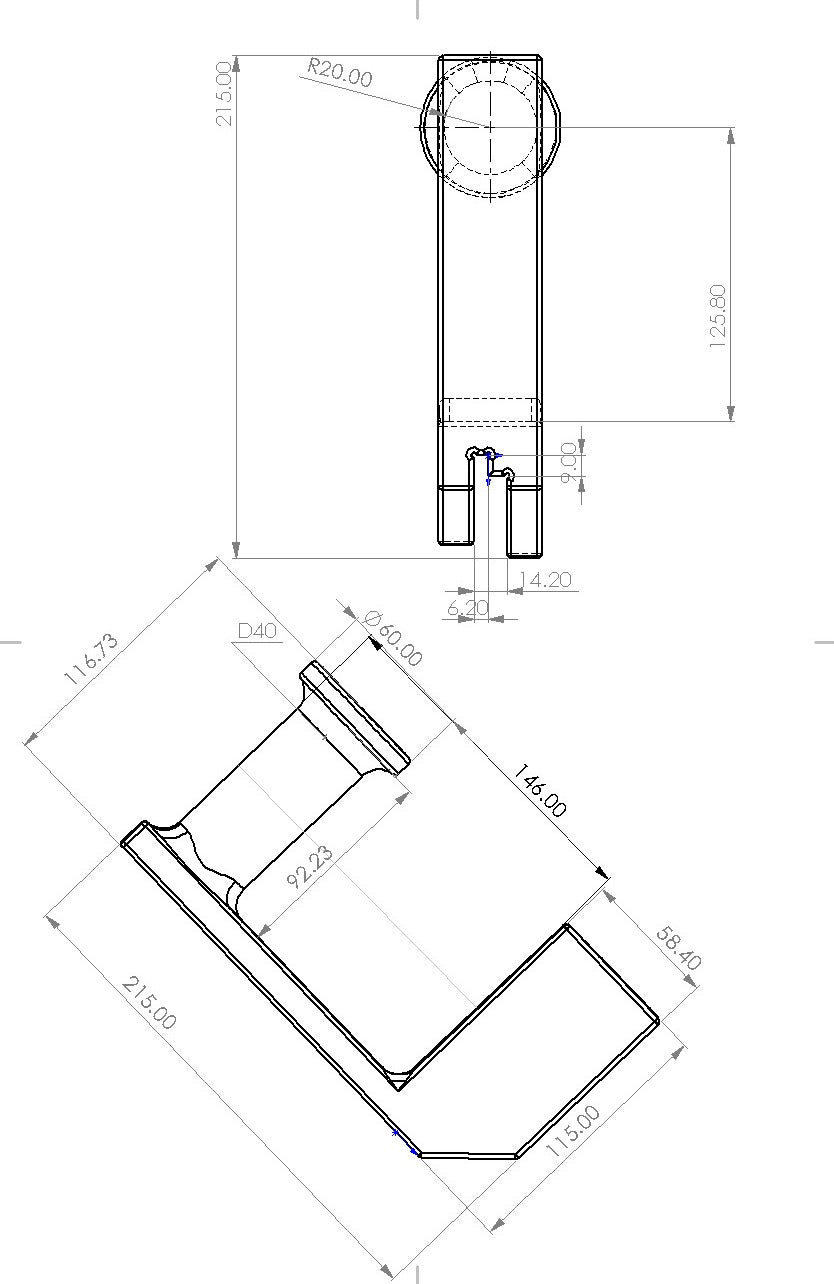 TPU Spoolholder for P2S / X2D Riser - AMS Flipper