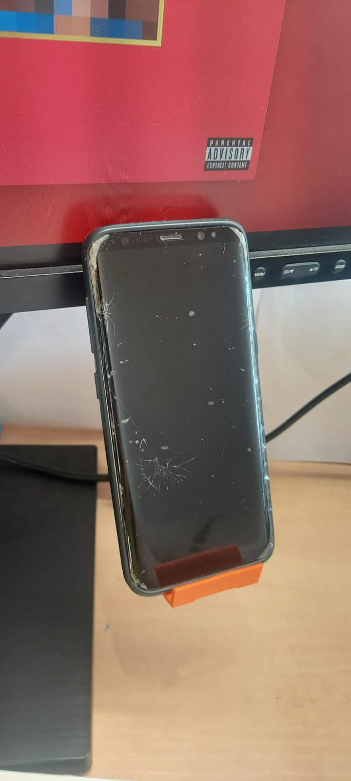 Monitor phone holder