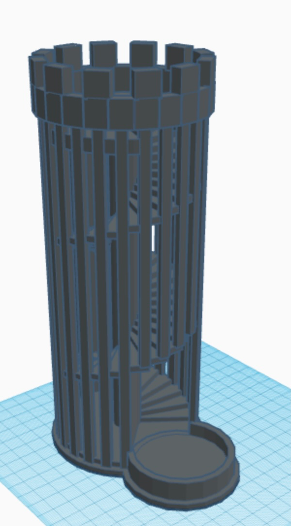 Staircase Dice tower for DnD