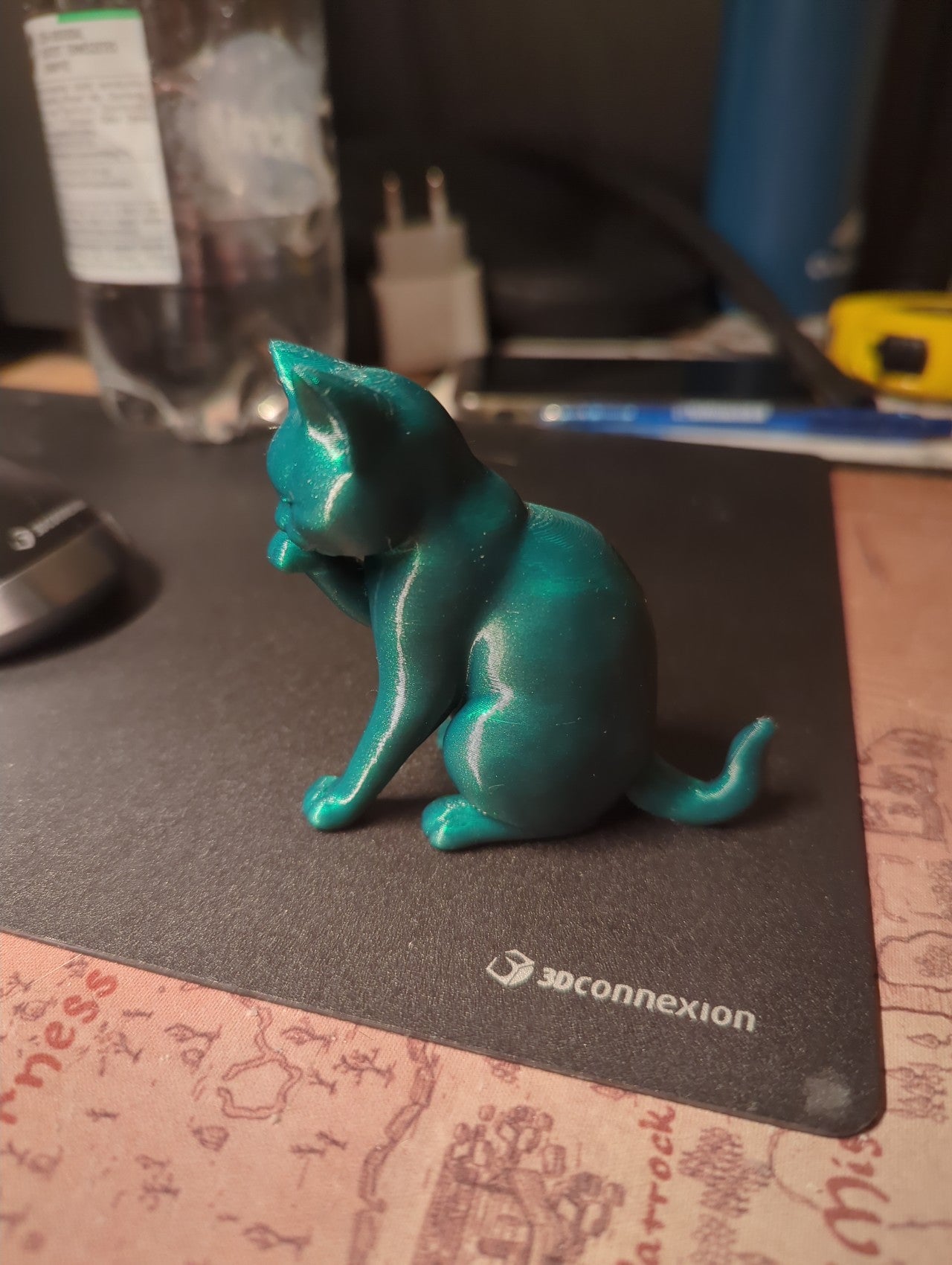Modern Black Cat Figurine Art