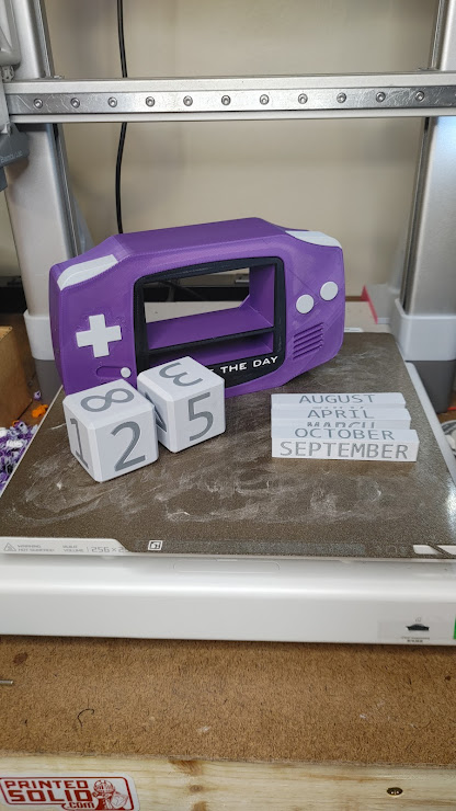 GameBoy Advance Block Calendar