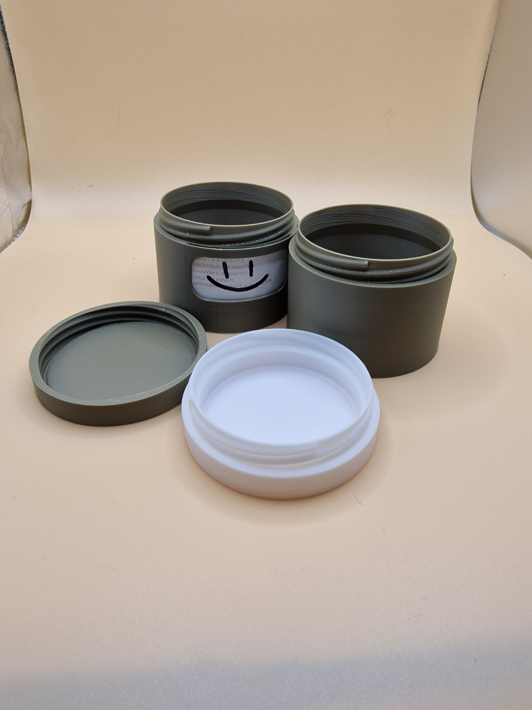 Stackable Screw-Together Round Storage Boxes