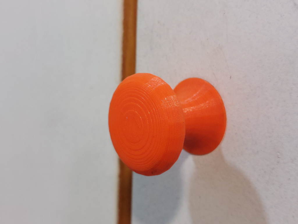 Simple wardrobe door knobs