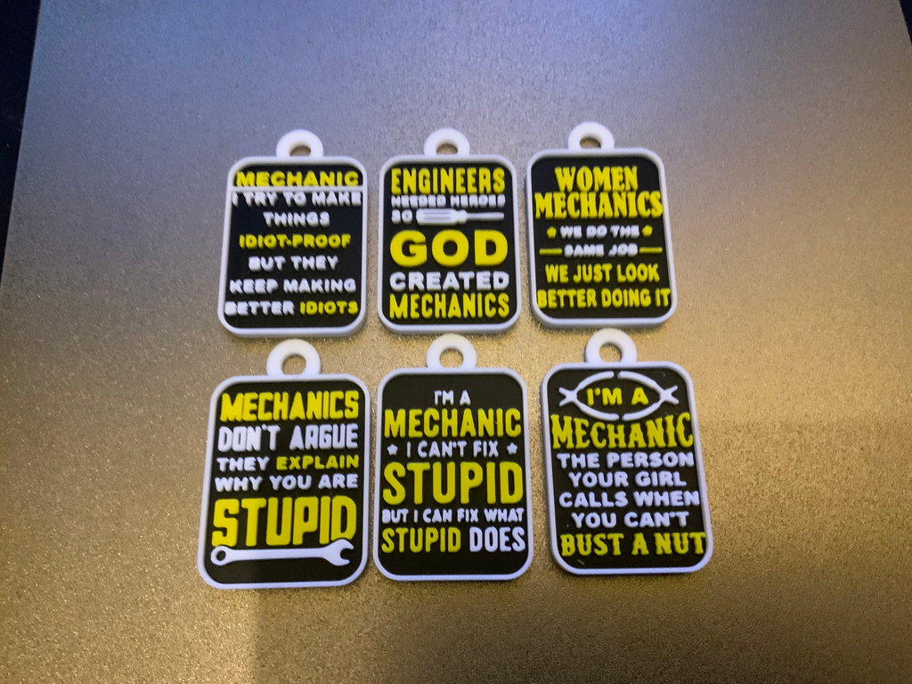 mechanic set fun keychains/charm (free commercial)