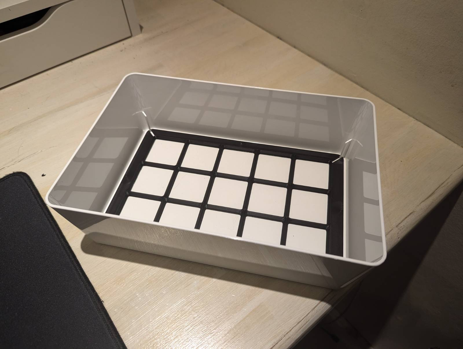 Gridfinity 3x5 insert for IKEA KUGGIS 18x26cm box