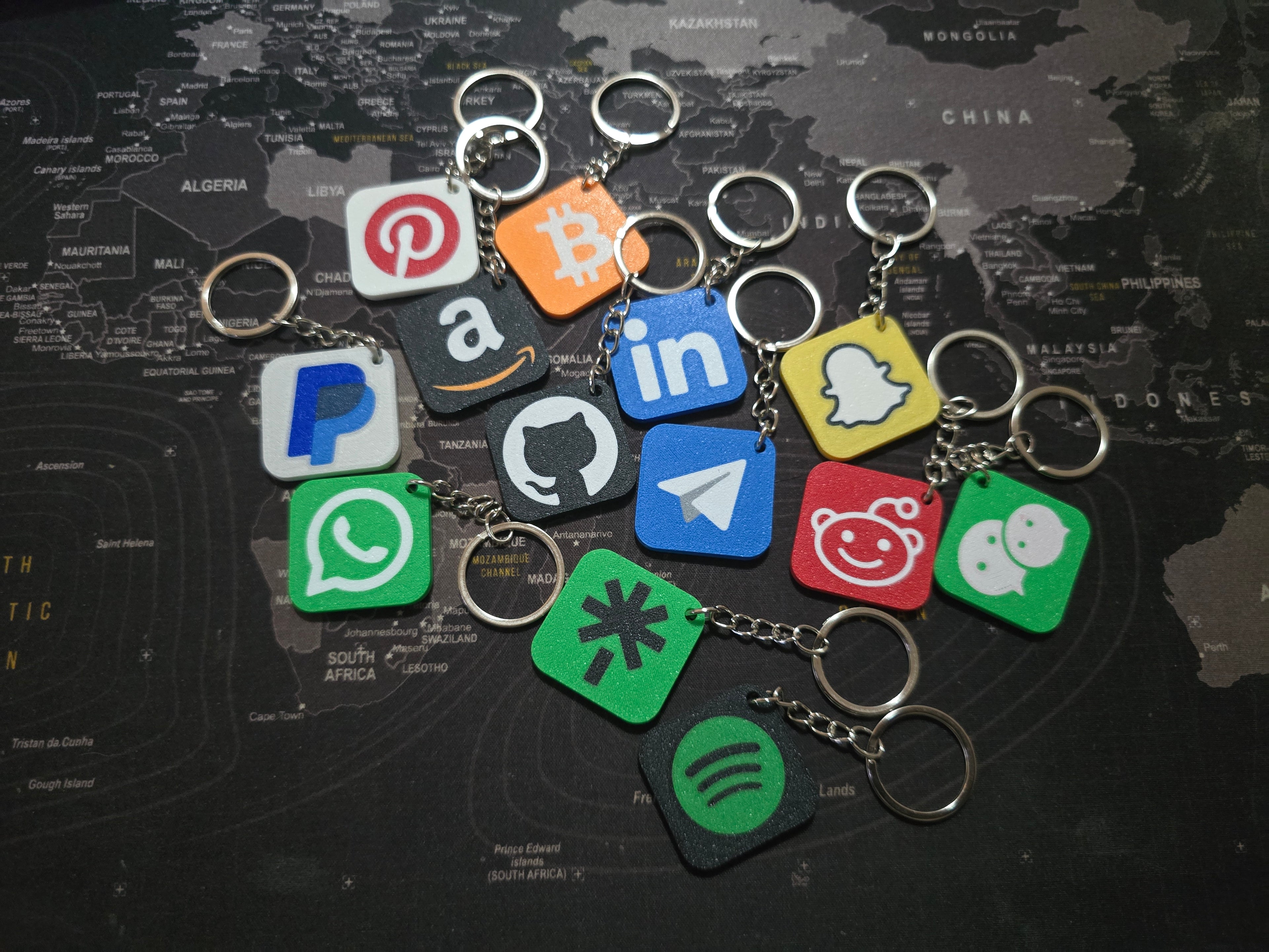 Social NFC keychain