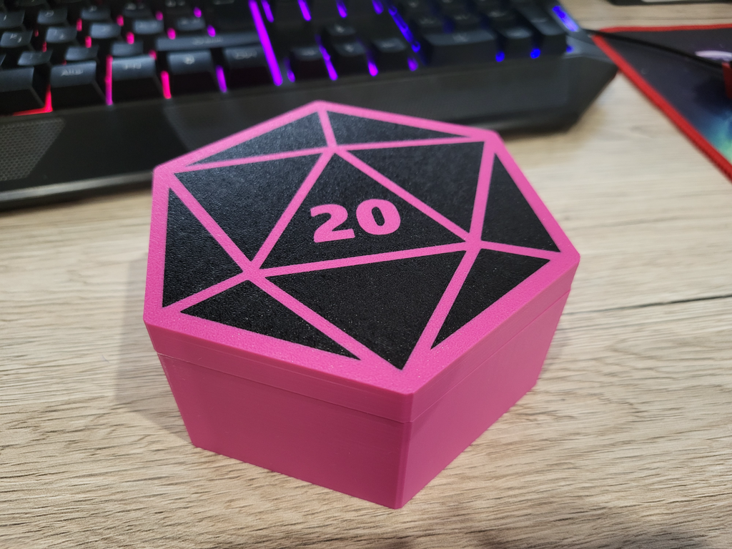D&d dice box magnetic