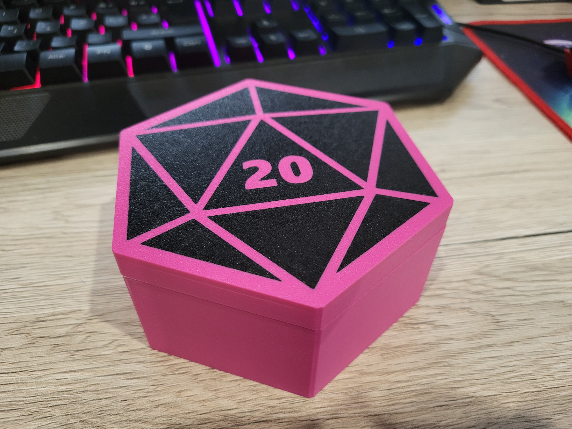 D&d dice box magnetic