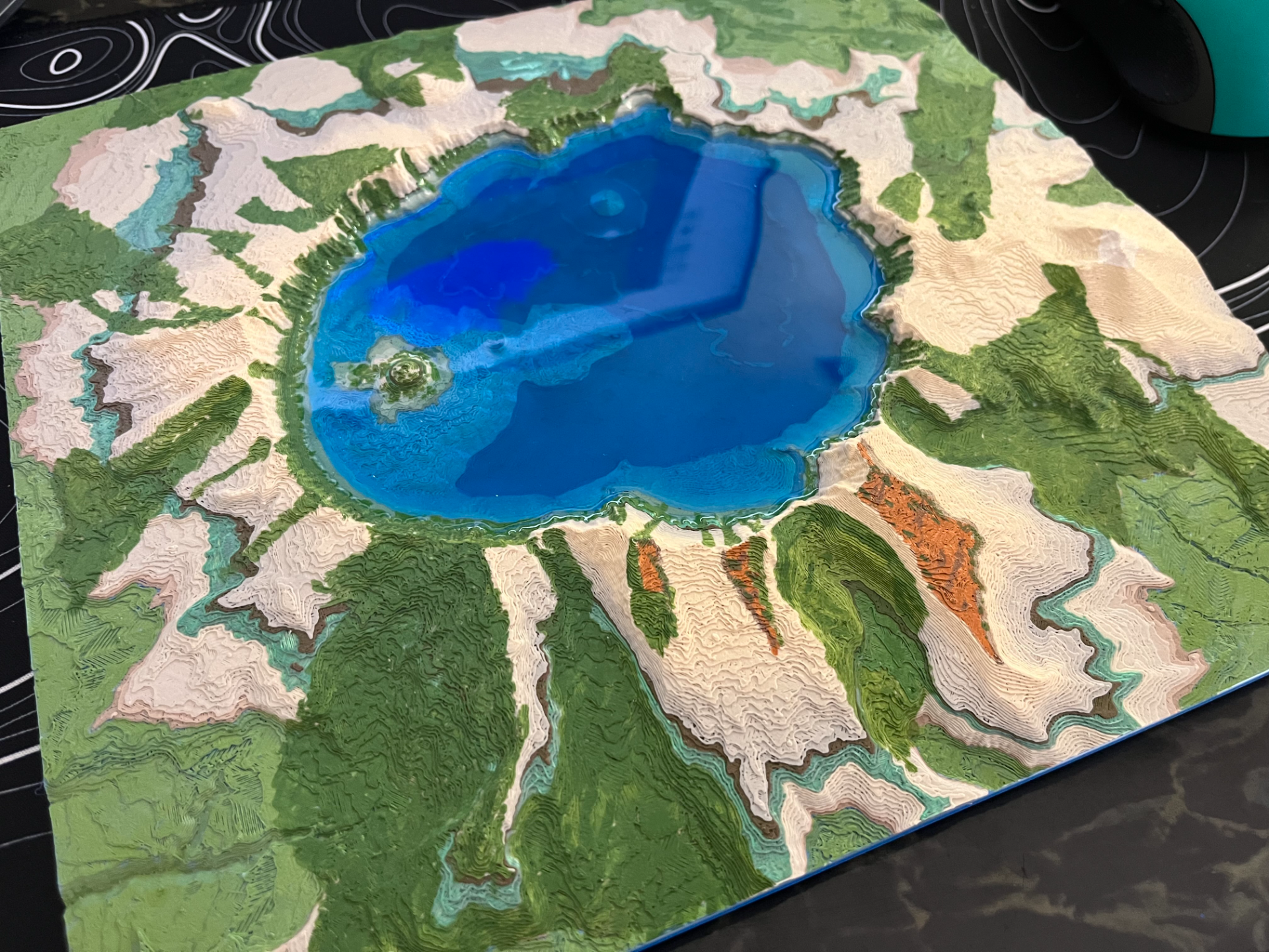 Crater Lake, Oregon Topo - Depth model