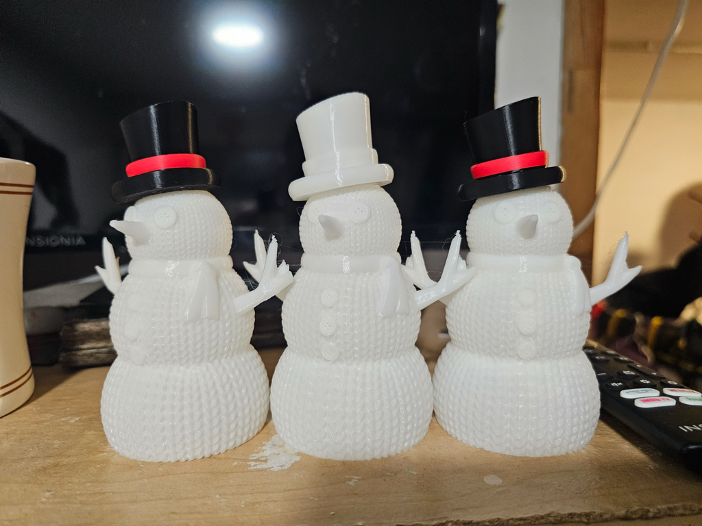 snowman knit Christmas CONTEST LED lamp