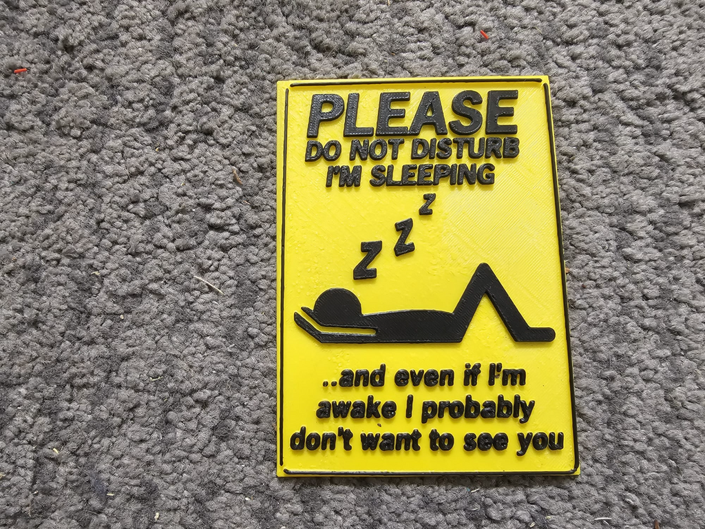 Sleep sign