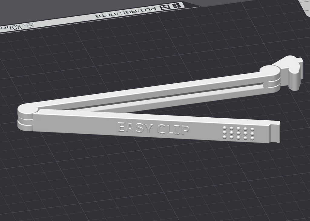 140mm bag clip print in place