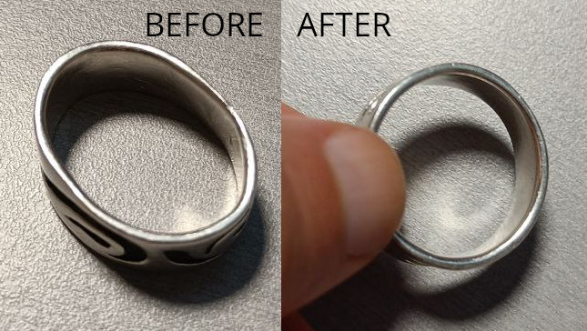 Ring reshaping tool